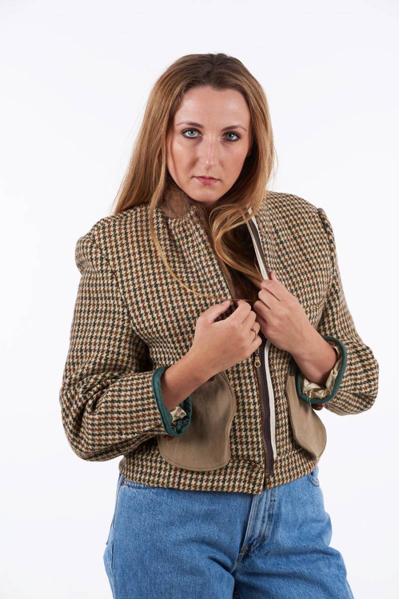 Harris Tweed Dogtooth Jacke 12 - Www.brickvintage.com von BrickVintage