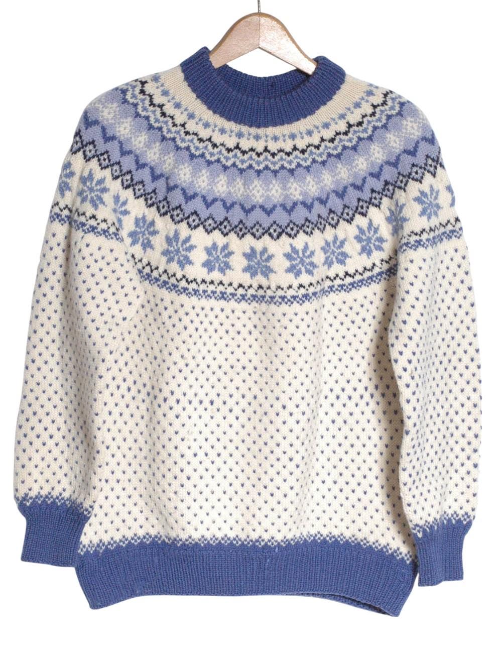 Vintage Hand Gestrickte Schneeflocke Wolle Pullover | Größe 12 - Www.brickvintage.com Vintage Hand Gestrickte Schneeflocke Wolle Pullover | Größe 12 - Www.brickvintage.com von BrickVintage