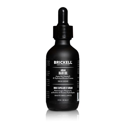 Brickell Herren-Arganöl für Haare, natürlich und biologisch, leichte Haarbehandlung, 59 ml, parfümiert von Brickell Men's Products