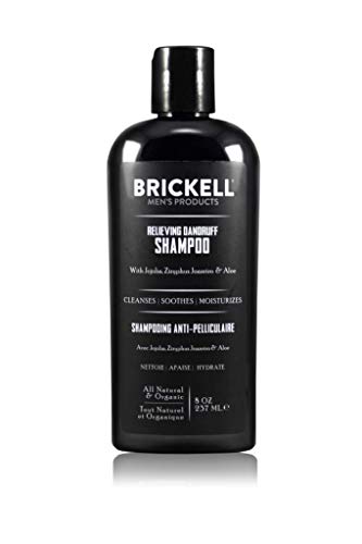 Brickell Herren-Schuppen-Shampoo für Männer, natürlich und biologisch, beruhigt und beseitigt Schuppen mit Ziziphus Joazeiro, Aloe und Jojobaöl (236 ml) von Brickell Men's Products