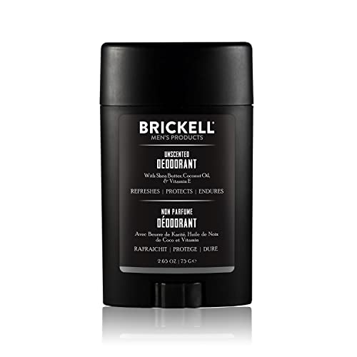 Brickell Herrenprodukte Natürliches Deodorant für Männer, natürlich und biologisch, Aluminium, Alkohol und Backpulver frei, 78 ml (Unscented) von Brickell Men's Products