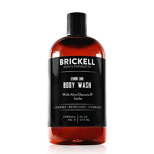 Brickell Men's Belebendes Duschgel für Männer, natürliches und organisches Tiefenreinigungs-Duschgel mit Aloe, Glycerin und Jojoba, sulfatfrei von Brickell Men's Products