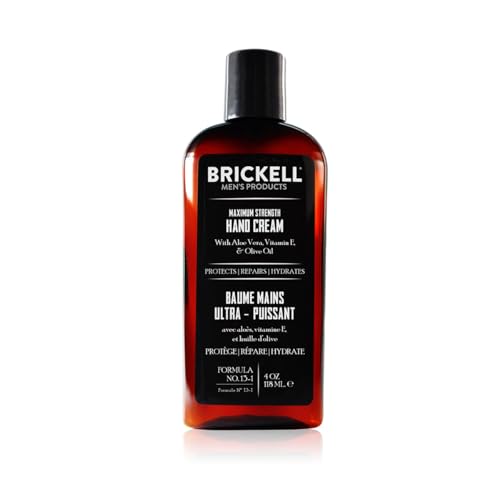 Brickell Men’s Maximum Strength Handlotion für Männer – Natürlich und Organisch - Ohne Duftstoffe - 4 oz von Brickell Men's Products