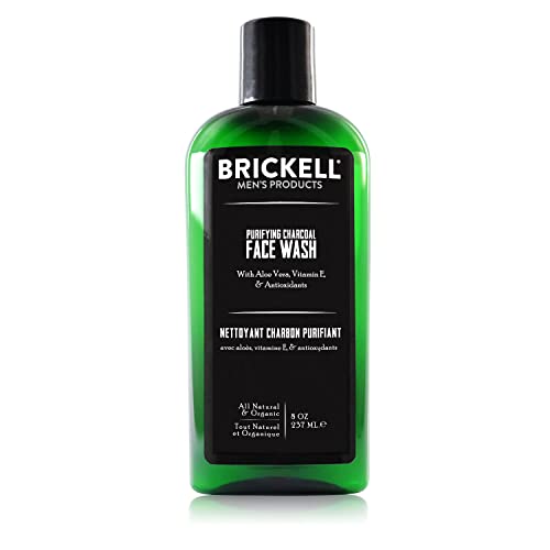 Brickell Men's Purifying Charcoal Face Wash - Natürliche und organische Gesichtsreinigung für den Mann - Männer Reinigungsgel für die ultimative Gesichtspflege - 237 ml - Parfümiert von Brickell Men's Products