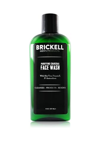 Brickell Men's Purifying Charcoal Face Wash - Natürliche und organische Gesichtsreinigung für den Mann - Männer Reinigungsgel für die ultimative Gesichtspflege - 237 ml - Parfümiert von Brickell Men's Products