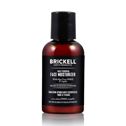 Brickell Men‘s Daily Essential Face Moisturizer - Natürliche & organische Feuchtigkeitscreme - Männer Gesichtscreme - Mit Hyaluronsäure, Grüntee Extrakt & Jojobaöl - 59 ml - Parfümiert von Brickell Men's Products