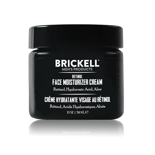 Brickell Men's Retinol-Gesichtsfeuchtigkeitscreme für Männer, Natürlich und Biologisch, Anti-Falten-Gesichtsnachtcreme mit Retinol und Hyaluronsäure, parfümfrei, 59 ml von Brickell Men's Products