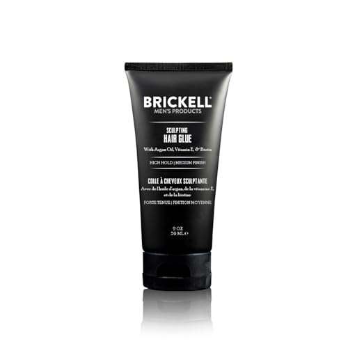 Brickell Men's Sculpting Hair Glue For Men, All Day Lasting Hold for Sculpting and Shaping Hair, 59ml, Scented von Brickell Men's Products
