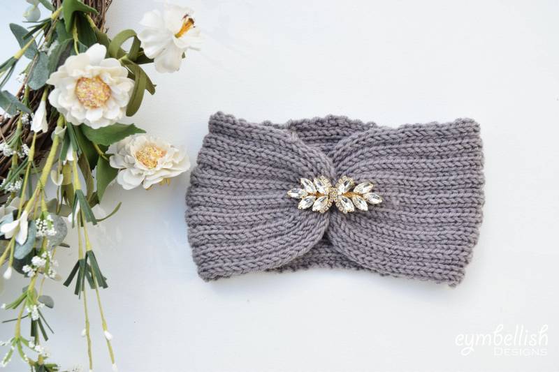 Wintermütze - Gestricktes Winter-Stirnband Mit Bling Verzierte Strickmütze Weihnachtsgeschenk Für Frauen, Teenager, Mädchen Herbst-Winter-Mode Wintermütze - Gestricktes Winter-Stirnband Mit Bling Verzierte Strickmütze Weihnachtsgeschenk Für Frauen, Teenager, Mädchen Herbst-Winter-Mode von BridalBeltsandSashes