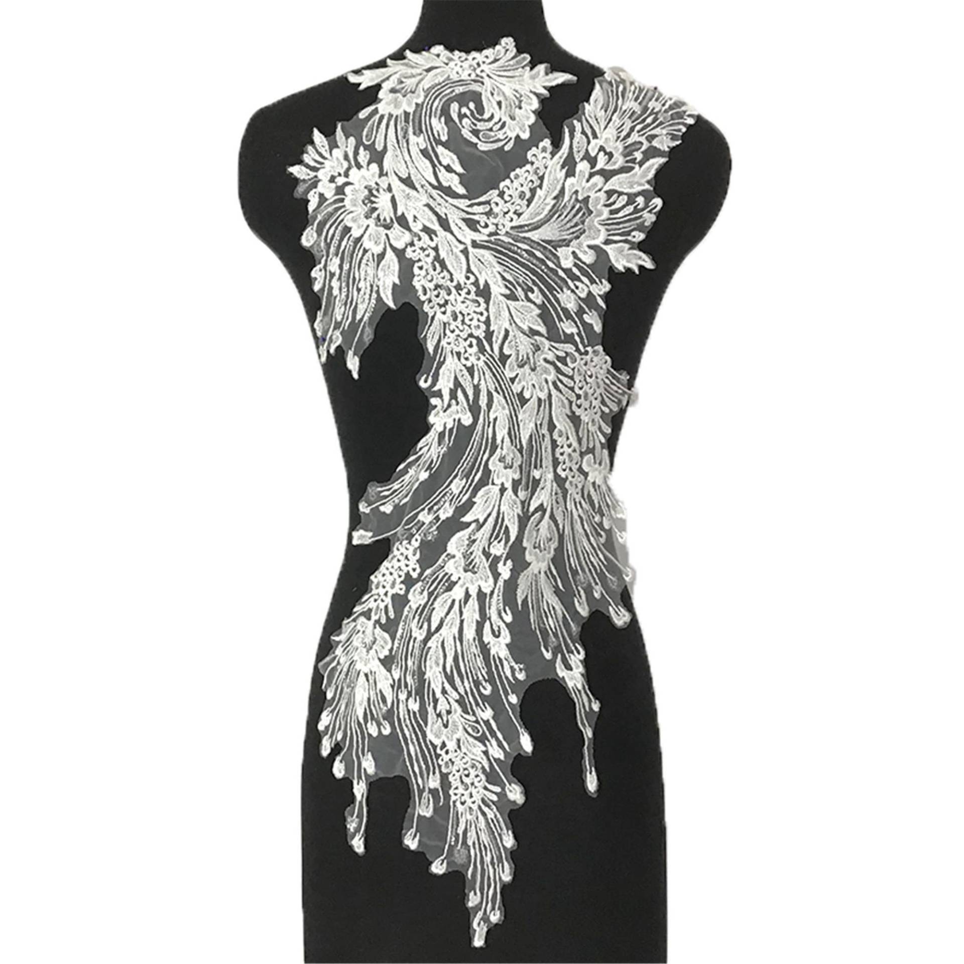 2019 Neue Ankunft Pailletten Spitze Applikation, Hochzeit Kleid Patch, Braut Spitze, Tüll Stickerei Applikation Durch Das Stück von BridalLaceFabricShop