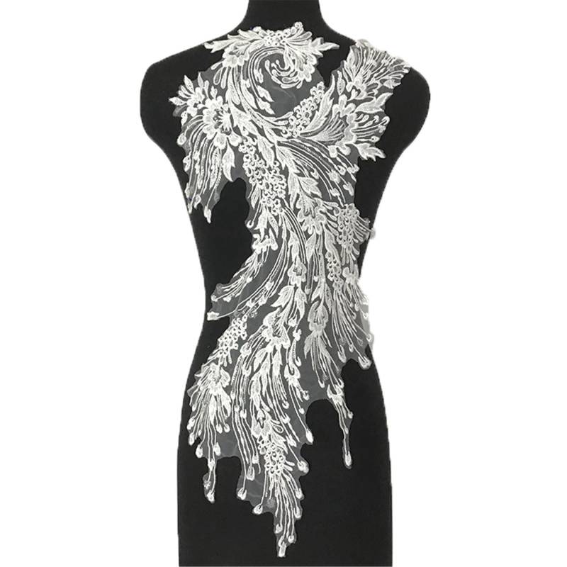 2019 Neue Ankunft Pailletten Spitze Applikation, Hochzeit Kleid Patch, Braut Spitze, Tüll Stickerei Applikation Durch Das Stück von BridalLaceFabricShop