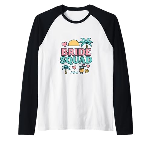 Bride Squad Hochzeitsring für Mädchen Raglan von Bride Squad Crew Apparel