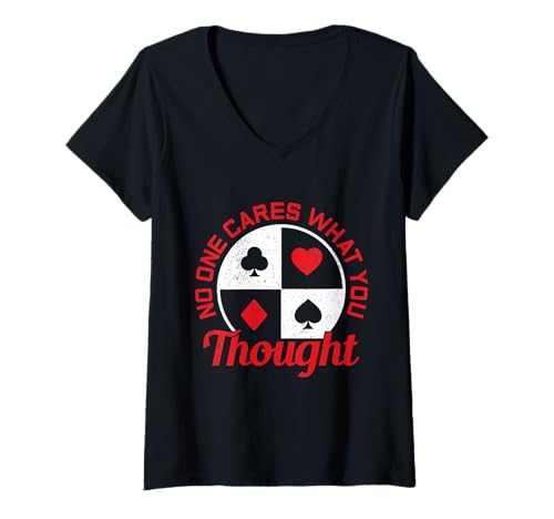 Damen Bridge-Spiel King Bridge Player T-Shirt mit V-Ausschnitt Damen Bridge-Spiel King Bridge Player T-Shirt mit V-Ausschnitt von Bridge Card Game Design For Bridge Player And Fans