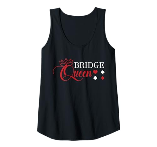 Damen Bridge Queen Bridge Player Card Game Tank Top von Bridge Kartenspiel Designs Spieler Idee