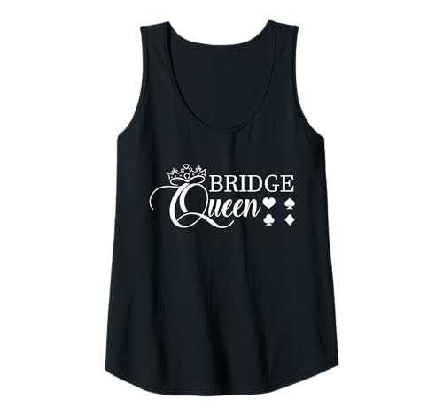 Damen Bridge Queen Bridge Player Card Game Tank Top von Bridge Kartenspiel Designs Spieler Idee