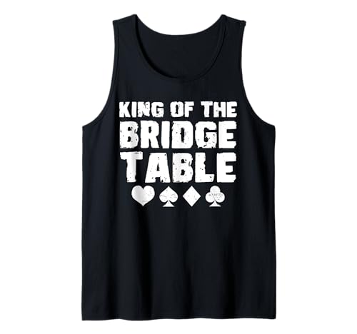 Herren King Of The Bridge Table Player Card Game Tank Top von Bridge Kartenspiel Designs Spieler Idee