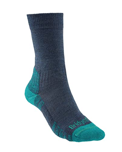 Bridgedale Damen Hike Lightweight Merino Performance Boot Original Socken, Denim, L von Bridgedale