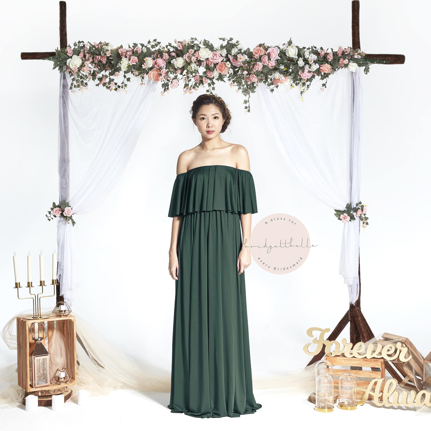 Bb Acadia in Forest Green 2 Way Off The Shulter Bodenlange Cabrio Boho Brautjungfer Maxi Kleid Hochzeit Abendkleid Bb Acadia in Forest Green 2 Way Off The Shulter Bodenlange Cabrio Boho Brautjungfer Maxi Kleid Hochzeit Abendkleid von Bridgettbe11e