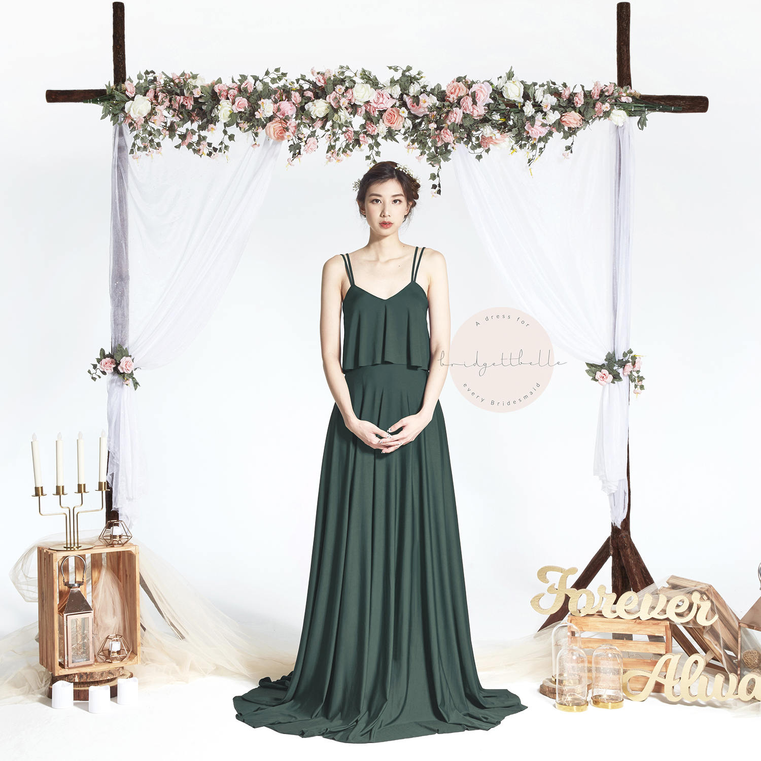 Bb Cadee in Waldgrün Riemchen Bodenlangen Cabrio Boho Brautjungfer Maxi Kleid Hochzeit Abendkleid Bb Cadee in Waldgrün Riemchen Bodenlangen Cabrio Boho Brautjungfer Maxi Kleid Hochzeit Abendkleid von Bridgettbe11e
