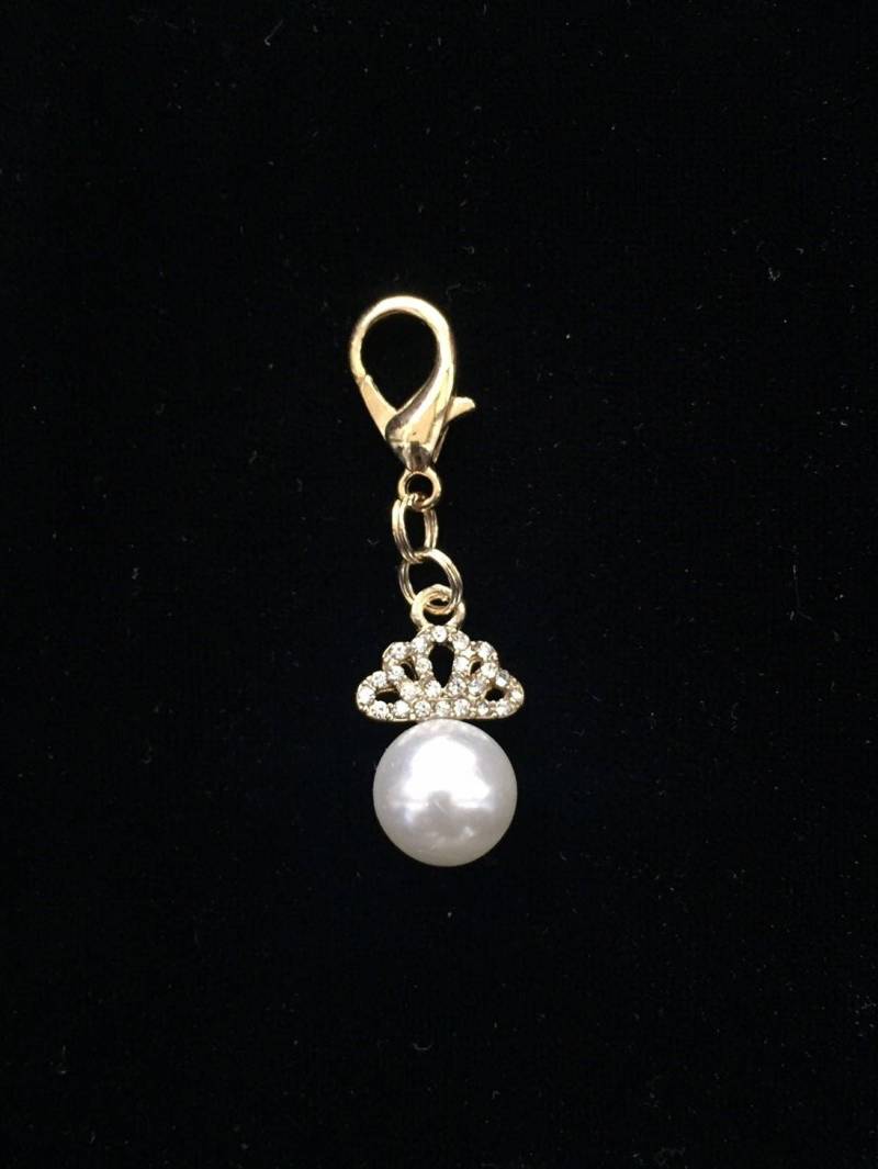 Prinzessin Pearl Brisur Charm. Kronen Perle Trense Bling. Reiter Bling Strass Krone von BridleBlingCharms