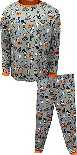 Briefly Stated Peanuts Gang Herren-Pyjama, Charlie Brown, GRAU, X-Large von Briefly Stated