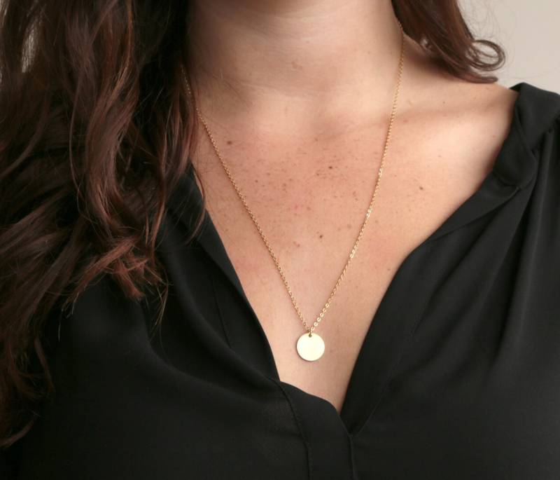 Disc Halskette/Hochzeitsgeschenk Brautjungfern Geschenk Schmuck Für Sie Scheibe Gold Rose Silber Halsketten Disc Halskette/Hochzeitsgeschenk Brautjungfern Geschenk Schmuck Für Sie Scheibe Gold Rose Silber Halsketten von BrielleDesignsOnEtsy