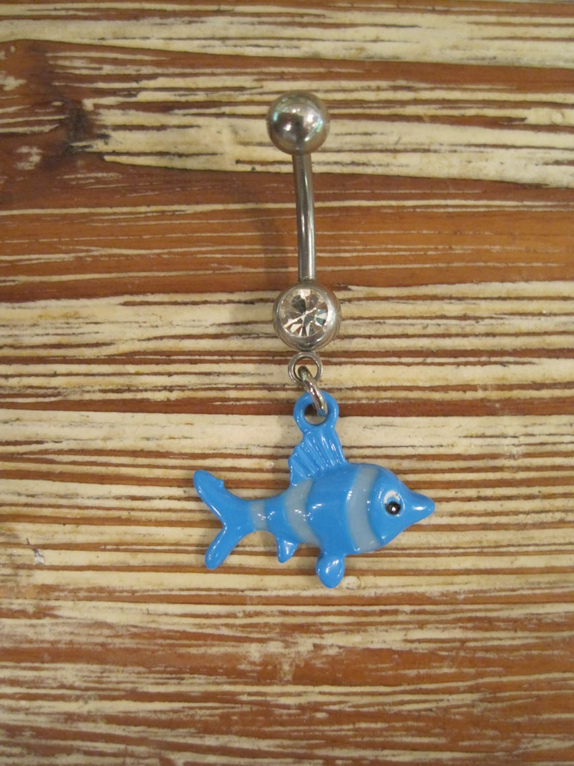 Bauchnabel Ring - Körper Schmuck Blauer Fisch W/Edelstein Bauch Bauchnabel Ring - Körper Schmuck Blauer Fisch W/Edelstein Bauch von BriellesJewels