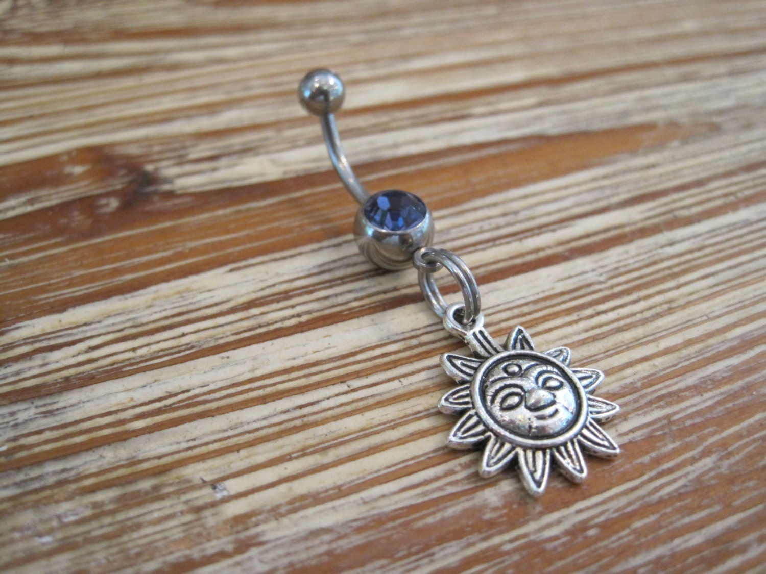 Bauchnabel Ring - Körper Schmuck Sonne Mit Lila Edelstein Sonnen Bauch Bauchnabel Ring - Körper Schmuck Sonne Mit Lila Edelstein Sonnen Bauch von BriellesJewels