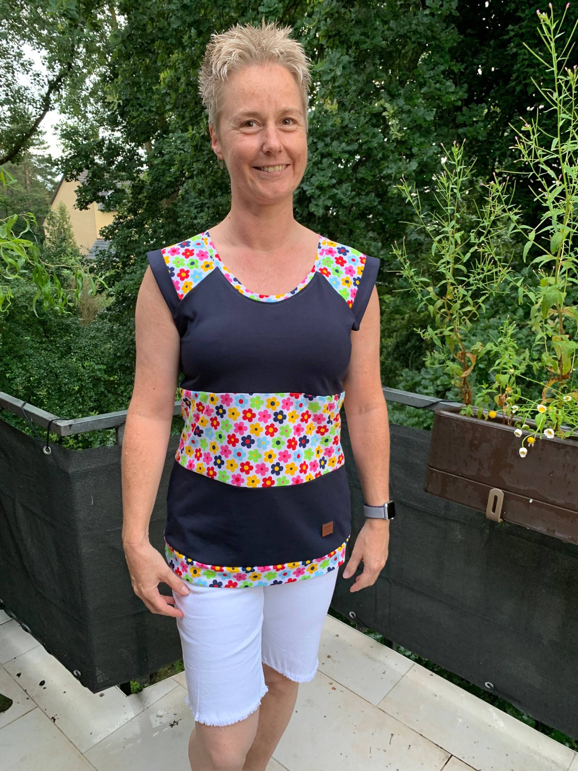 T-Shirt, Raglan Shirt, Ärmellos, Sommer, Prilblumen, Blumen von BrietschShop