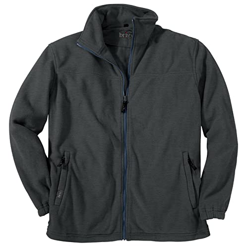 Brigg Fleecejacke Übergröße anthrazit ohne Futter, Größe:14XL von Brigg
