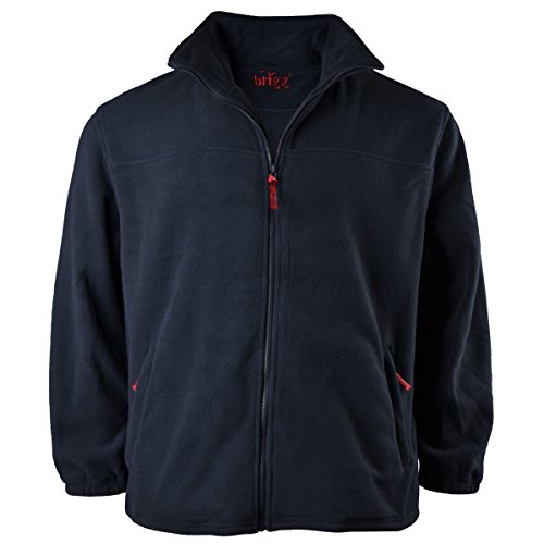 Brigg Fleecejacke Übergröße dunkelblau ohne Futter, Größe:5XL von Brigg