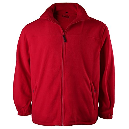 Brigg Fleecejacke Übergröße rot Robert, Größe:3XL von Brigg