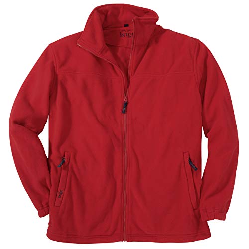 Brigg Fleecejacke Übergröße rot Robert, Größe:XXL von Brigg