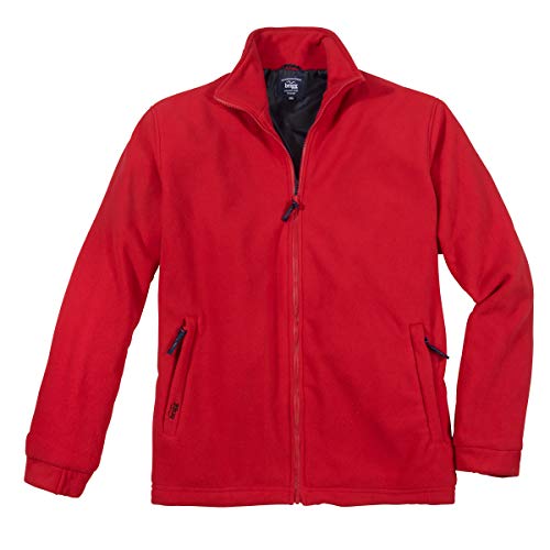 Brigg Fleecejacke Übergröße rot, Größe:4XL von Brigg