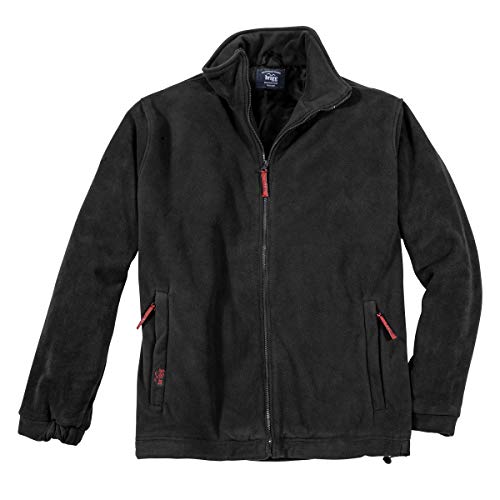 Brigg Fleecejacke Übergröße schwarz, Größe:4XL von Brigg