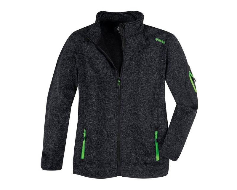 Brigg Fleecejacke XXL Brigg Strickoptik Fleecejacke anthrazit melange von Brigg