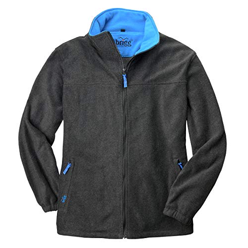 Brigg Fleecejacke XXL ohne Futter dunkelgrau/blau, Größe:5XL von Brigg