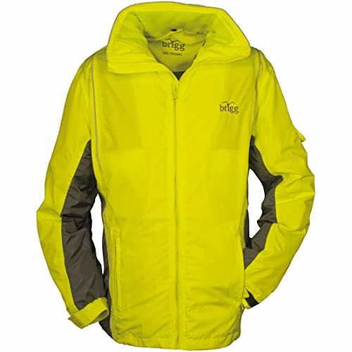 Brigg Herren Übergangsjacke in neongelb-asphalt-reflex bis Übergröße 14XL, Größe:4XL Brigg Herren Übergangsjacke in neongelb-asphalt-reflex bis Übergröße 14XL, Größe:4XL von Brigg