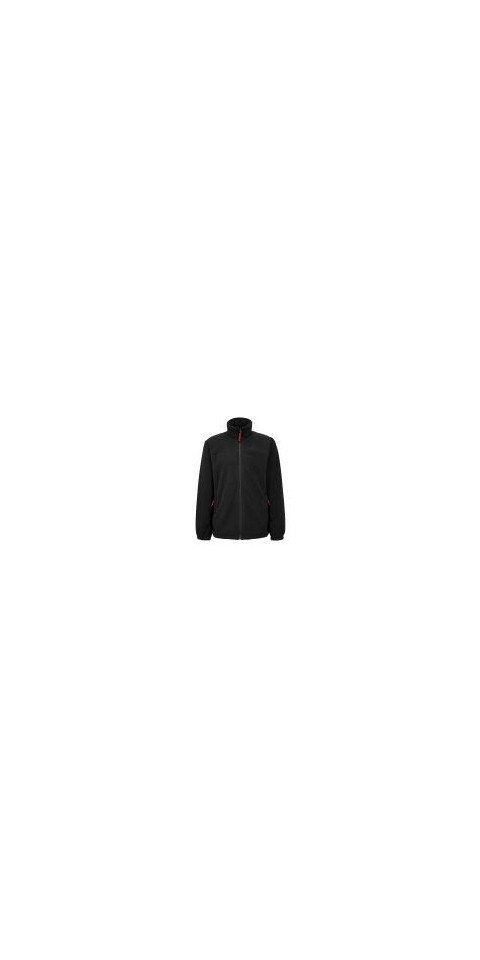 Brigg Kurzweste Fleecejacke Uni Schwarz von Brigg