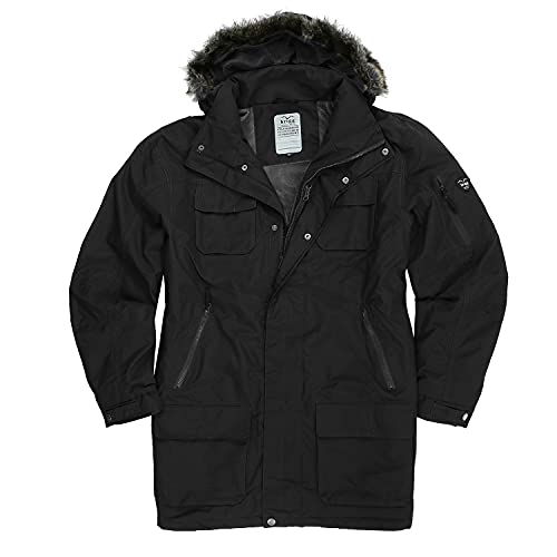 Brigg Übergrößen Funktions-Parka schwarz 3XL - 10XL, Größe:3XL von Brigg