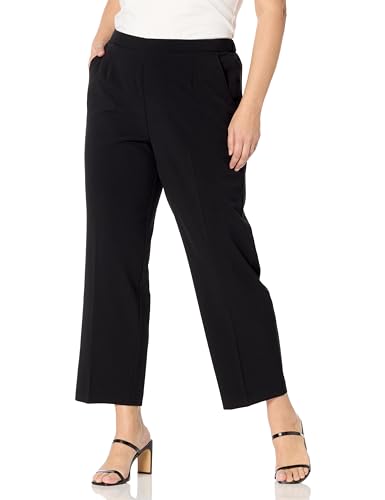 Briggs Damen, Übergröße, durchschnittliche und Kurze Länge Klassische Hose, Schwarz, 22W von Briggs New York