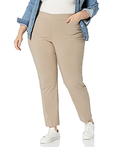 Briggs New York Damen Millenium Schlupfhose mit Taschen in Übergröße, Super Dehnbar Hose, Kopfsteinpflaster, 54 Mehr von Briggs New York