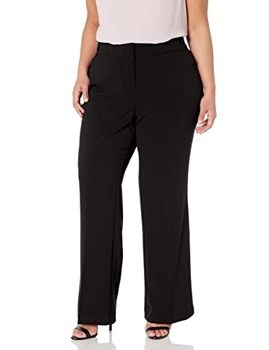 Briggs New York Damen Perfekte Passform mit Ausgestelltem Bein (Auch in Übergröße Erhältlich) Klassische Hose, schwarz, 50 von Briggs New York
