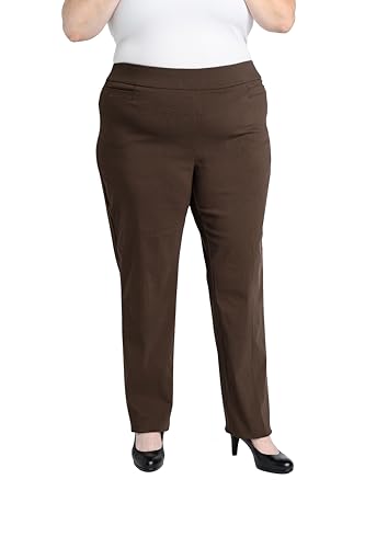 Briggs New York Damen Plus Size Super Stretch Millenium Welt Pocket Pull on Pant Klassische Hose, Cocoa, 52 Mehr Briggs New York Damen Plus Size Super Stretch Millenium Welt Pocket Pull on Pant Klassische Hose, Cocoa, 52 Mehr von Briggs New York