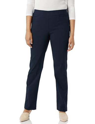 Briggs New York Damen Super Stretch Millennium Welt Pocket Pull On Career Pant Unterhose, Navy, 18 EU von Briggs New York