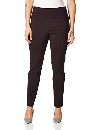 Briggs New York Damen Super Stretch Millennium Welt Pocket Pull on Career Pant Unterhose, Farbgebung „Dark Picked Beet“, 40 von Briggs New York