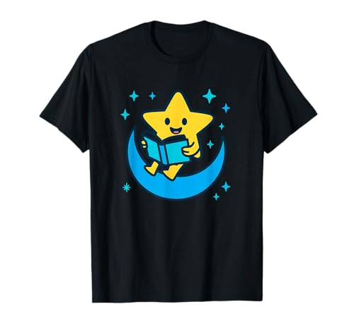Galactic Reading Club Stern auf Halbmond für Kinder und Lehrer T-Shirt Galactic Reading Club Stern auf Halbmond für Kinder und Lehrer T-Shirt von Bright Classroom Literacy Stars Early Readers Crew