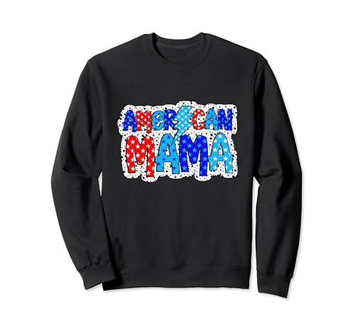Memorial Day, America Mama, 4. Juli, Land of the Free Sweatshirt von Bright Doodle, Dalmatian Dots, Independence Day