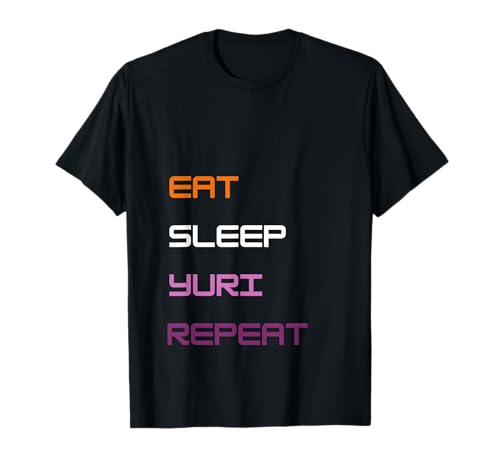 T-Shirt für Damen | Eat Sleep Yuri Repeat T-Shirt T-Shirt für Damen | Eat Sleep Yuri Repeat T-Shirt von Bright Stellar