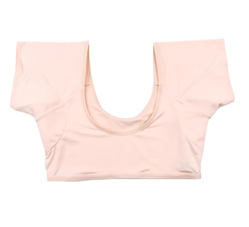 BrightGlow Schweißpads Achselpads Damen Anti Schweiß Achsel Weste Waschbare Achsel-Schweißweste Unterarm-Schweißweste Atmungsaktive Achselschweiß Sweat Pads für Damen Frauen Hautfarben L von BrightGlow